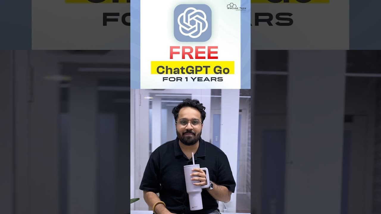 ChatGPT Go FREE For 1 Year😱