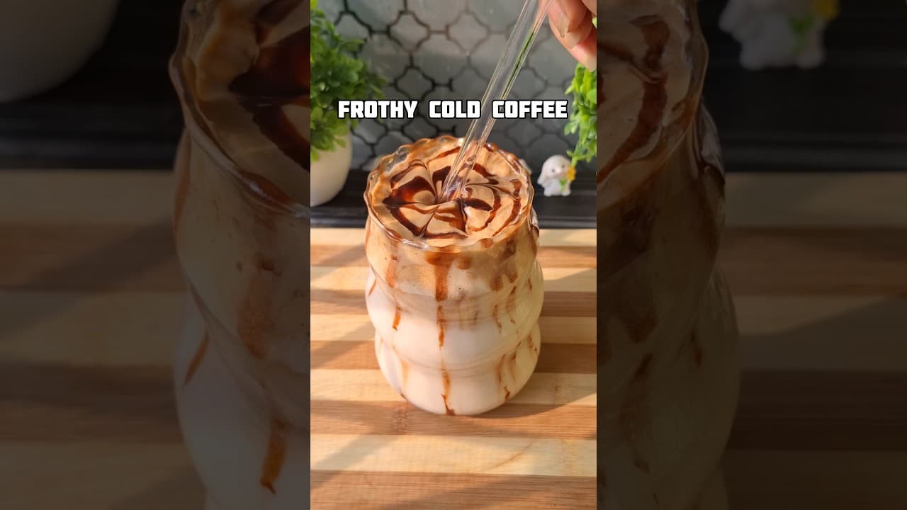 Thick creamy cold coffee recipe 😋❤️❤️...#shorts #recipe #coldcoffee #viral #trending #instantcoffee