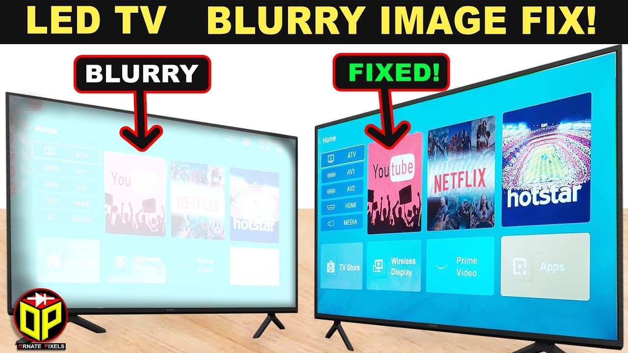 LED TV Blurry Picture Problem Fix | BOE Panel Low Contrast Repair