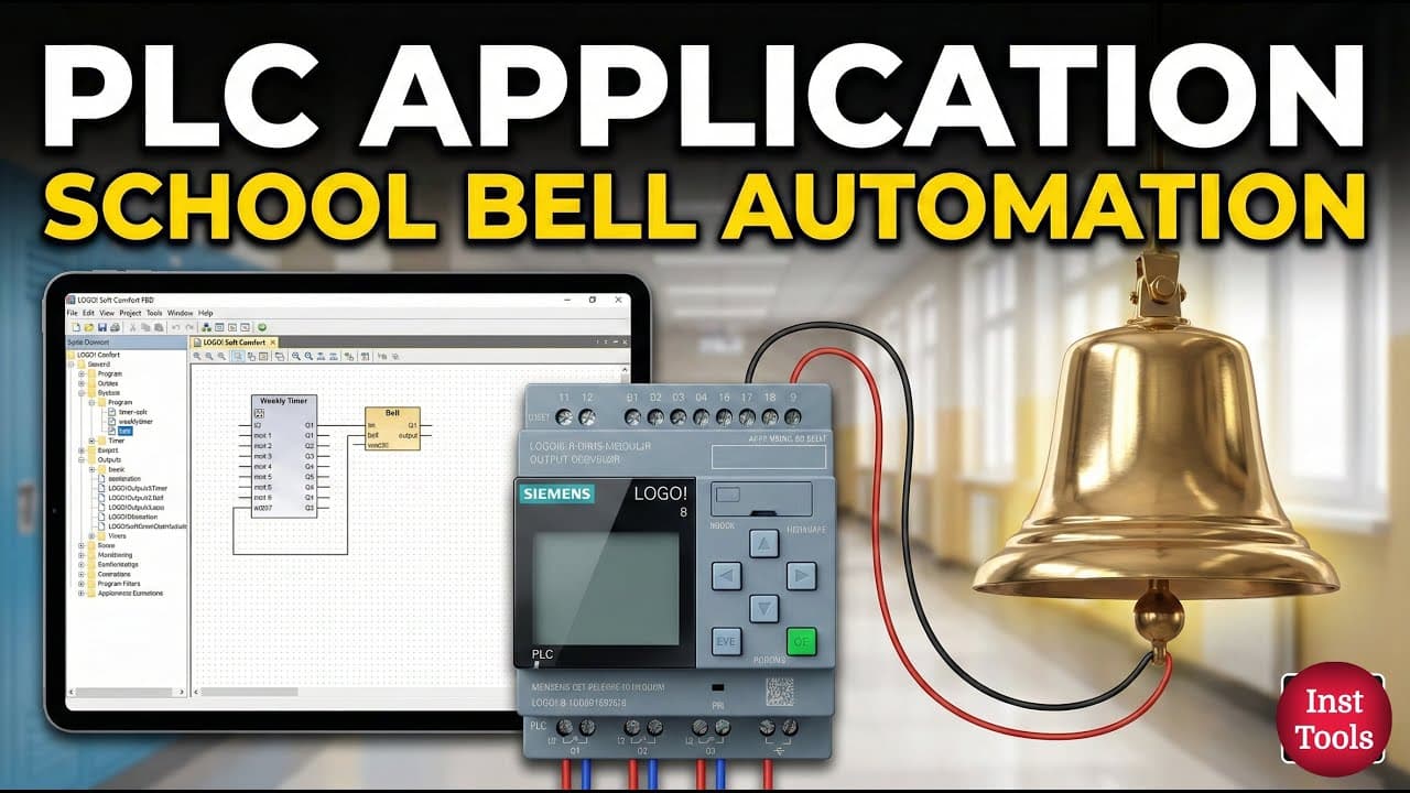 PLC Application for School Bell Automation Project
