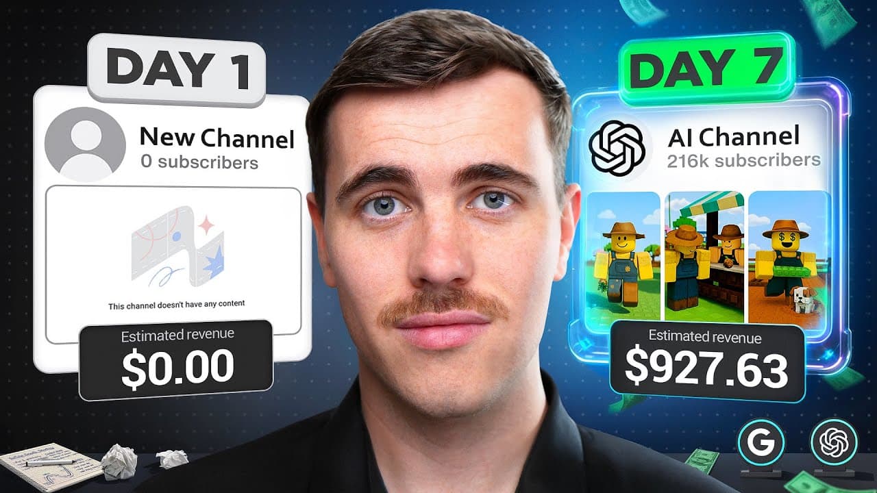 I BLEW UP a YouTube Channel in 7 Days with AI
