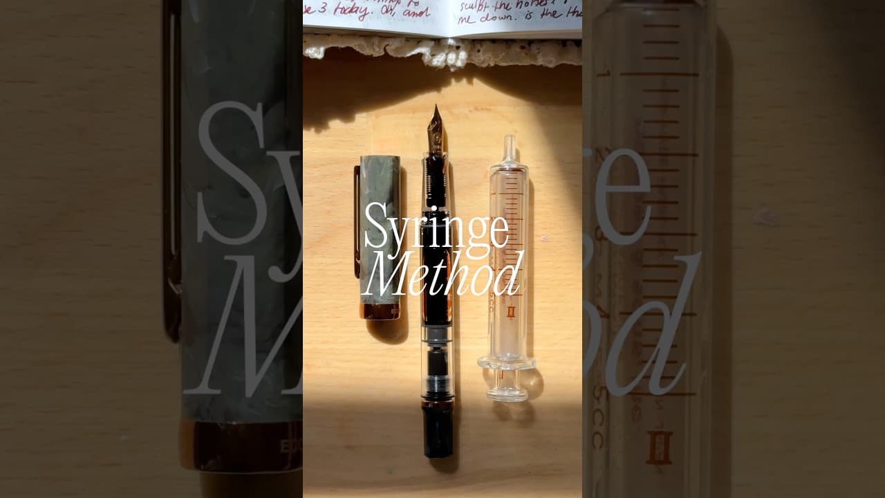 ink my new pen with me ā¤ļø #fountainpen #stationery