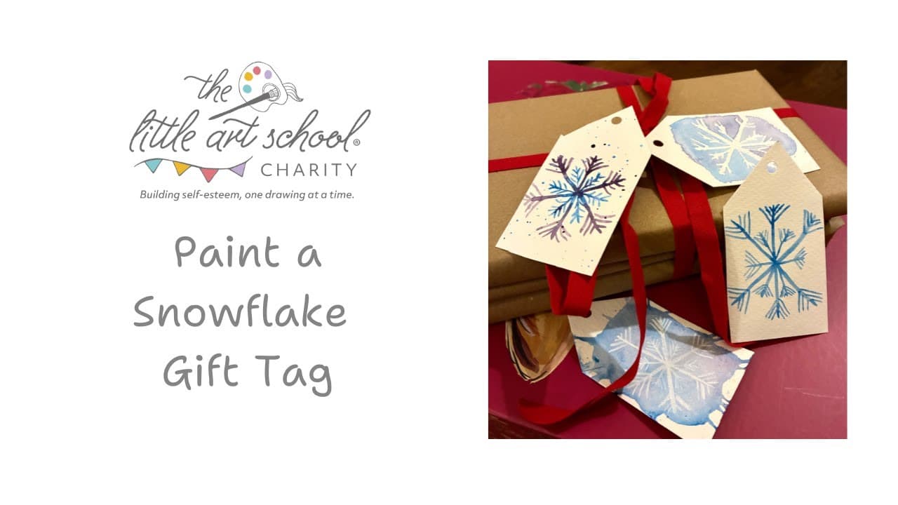 Paint a Snowflake - Make Watercolour Gift Tags with the Little Art School