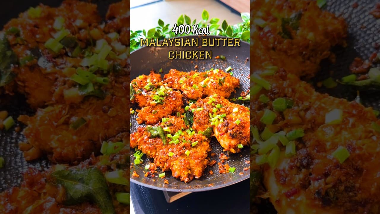 Crispy Air Fried Malaysian Butter Chicken | 38g Protein #shorts #airfryerchicken #highprotein