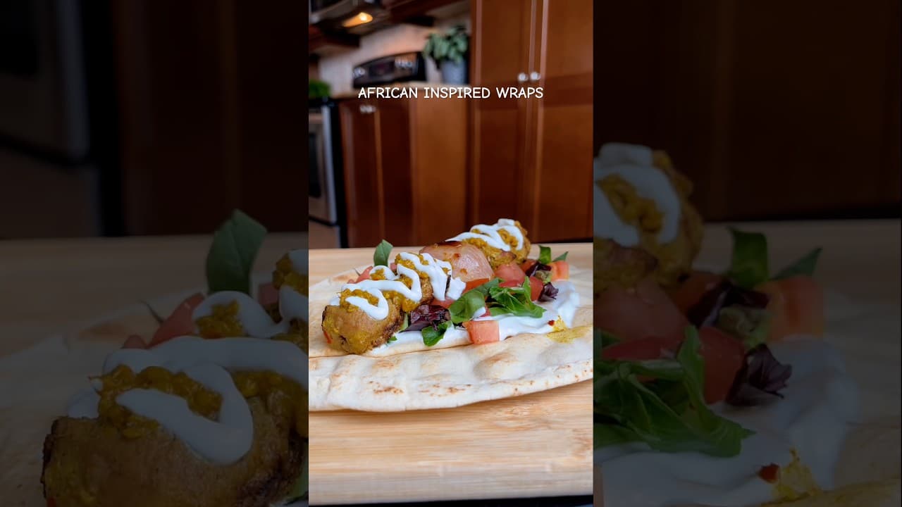 The Juiciest African-Inspired Pork Wrap!