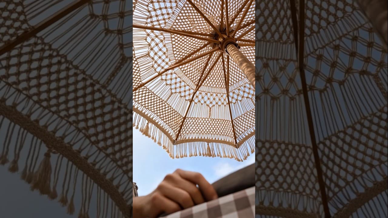 Macrame Umbrellas & Sunshades #macrame #bohodecor