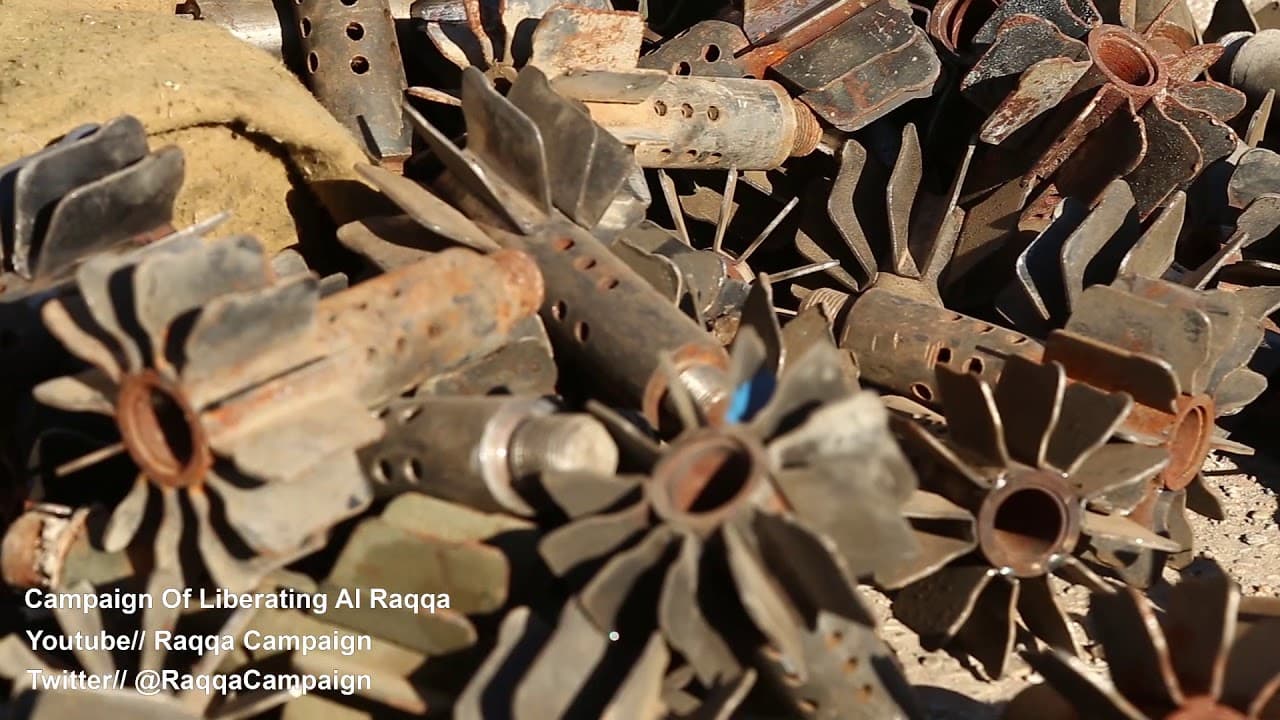 Scenes of some types of homemade ammunition in Raqqa