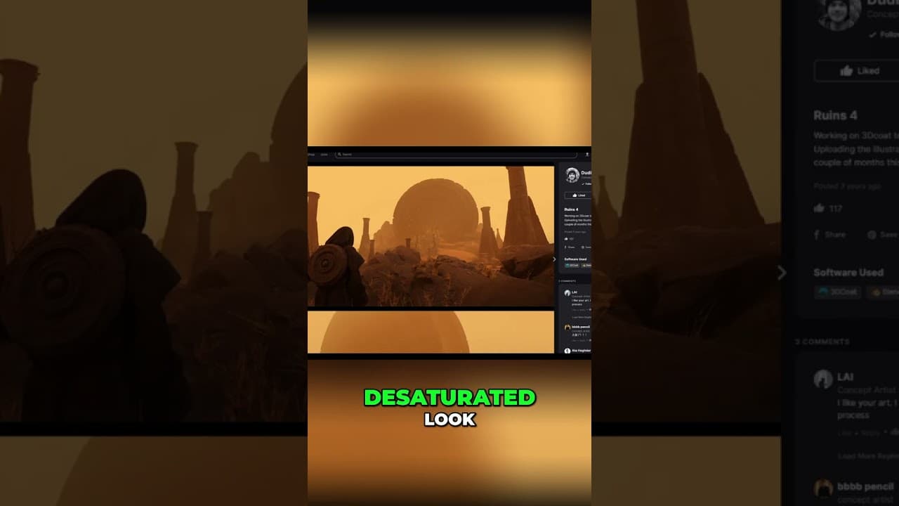 Dean Ola: 3D Artistry with Blender & Photoshop #shorts