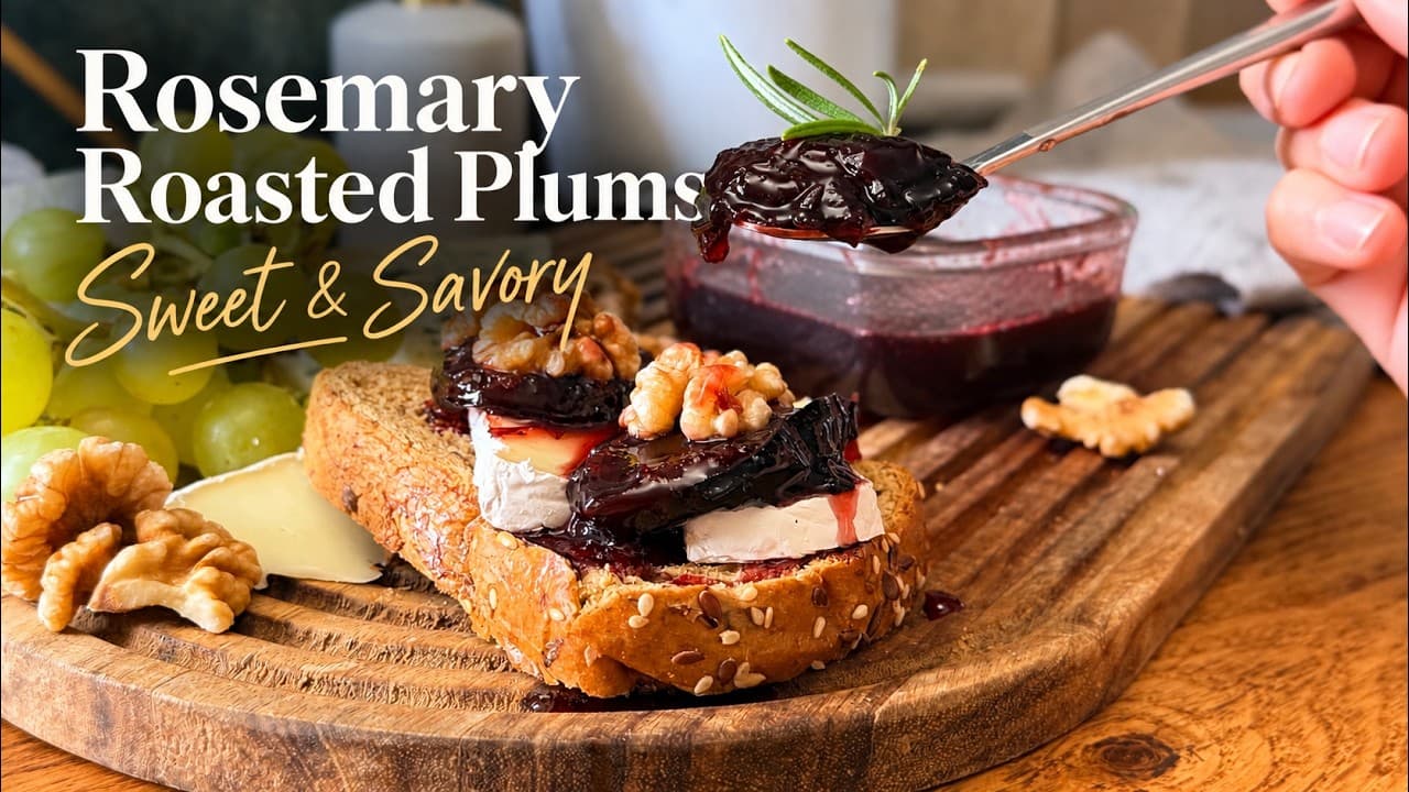 Rosemary Roasted Plums | Sweet & Savory Sauce | Plum Preserve