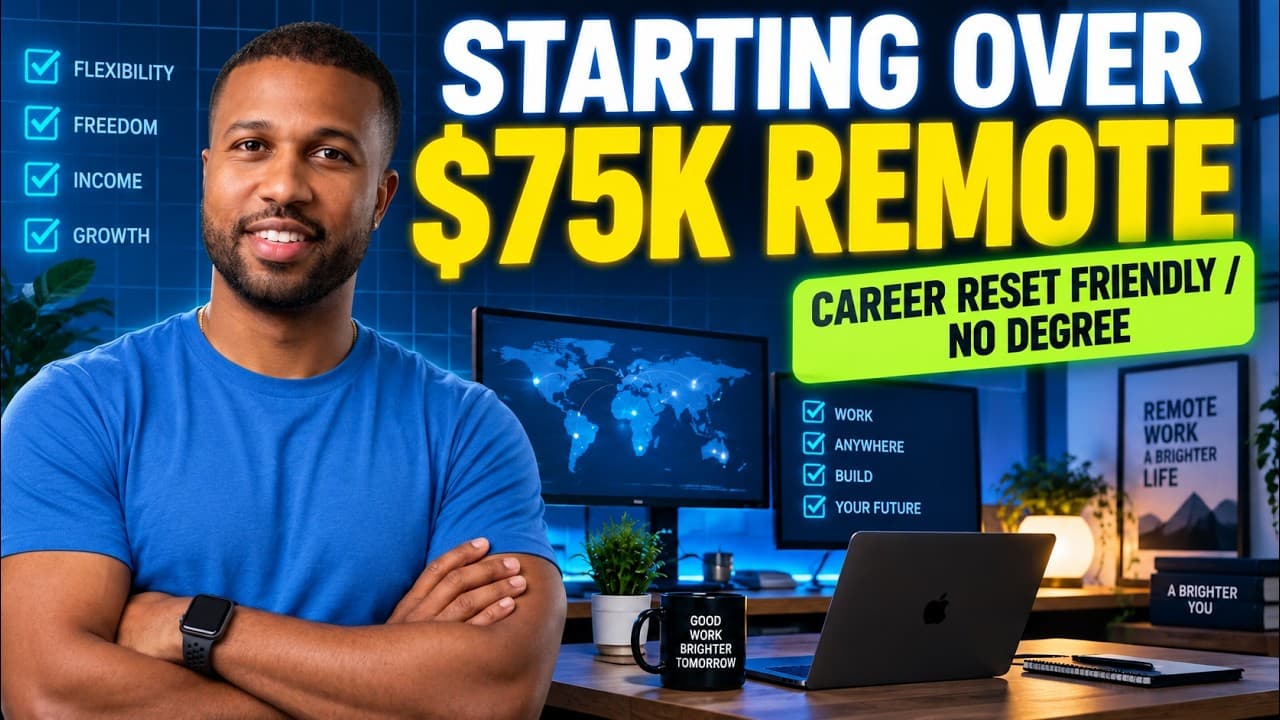 7 Remote Jobs That Hire Anyone Starting Over (No Age Bias / No Degree)