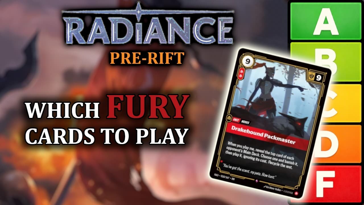ALL FURY Cards RATED for Radiance Pre-Rift! | Riftbound Set Review