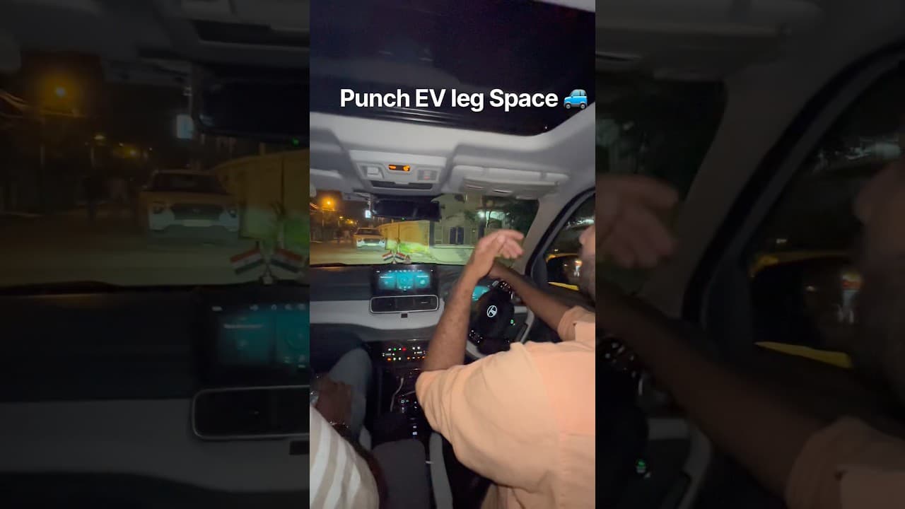 Leg space in Tata Punch EV 🚙 #punchev #tatapunch #evcar