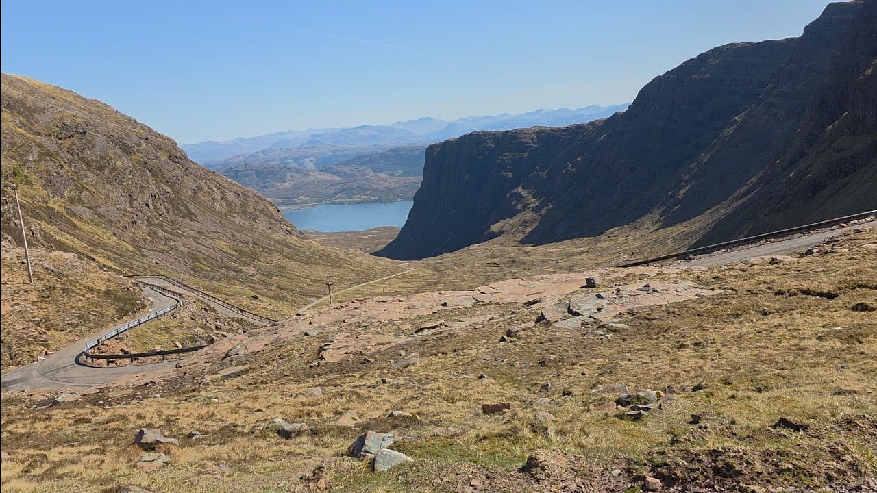Driving the UK'S most challenging road on the NC500 in Scotland