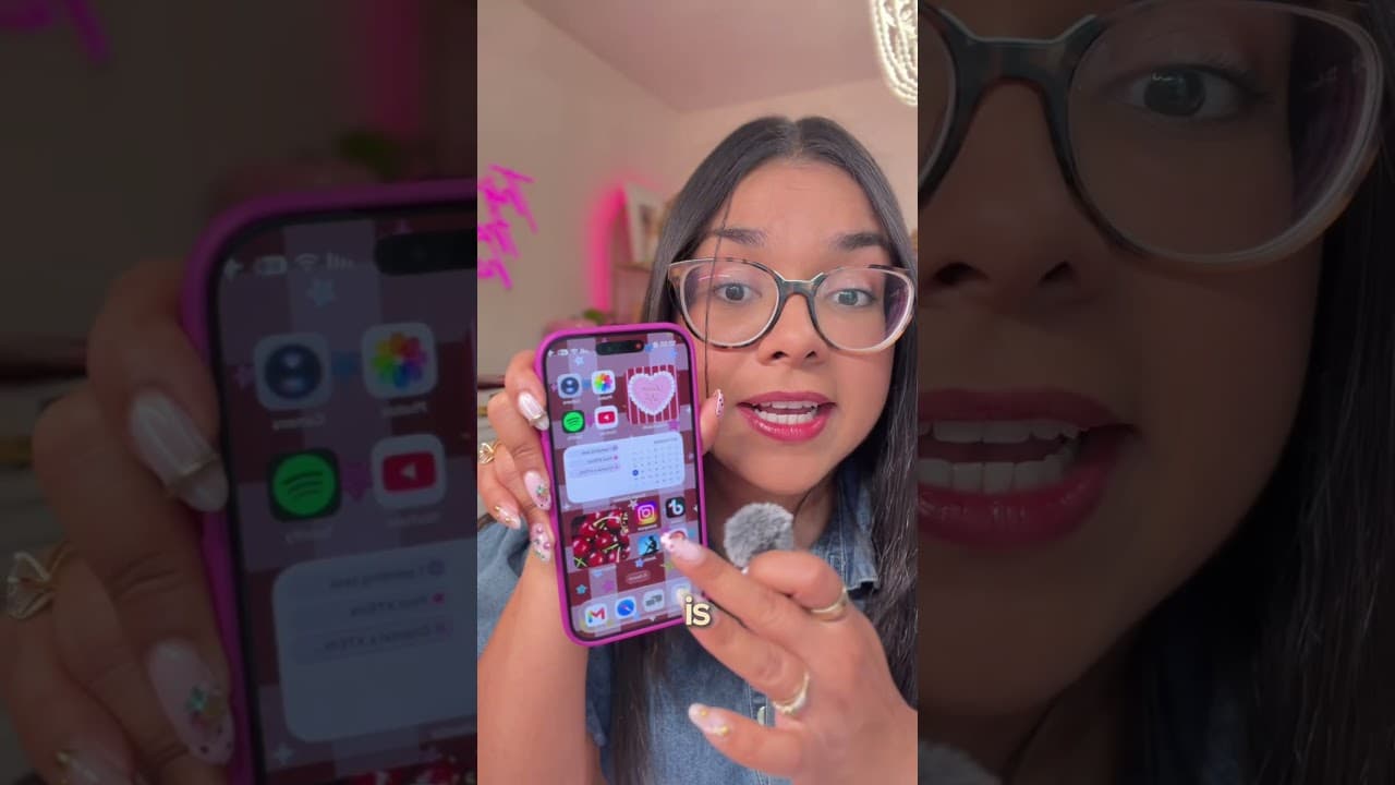 By how I customized my burgundy iPhone 18 pro 🍇📱✨💕 #tech #iphone18pro #iphone #apple #ios27