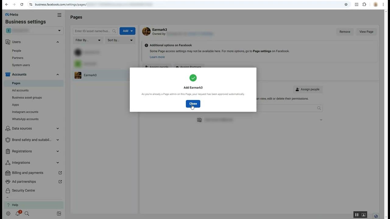 How to connect your Facebook Page and ad account in your Meta Business portfolio