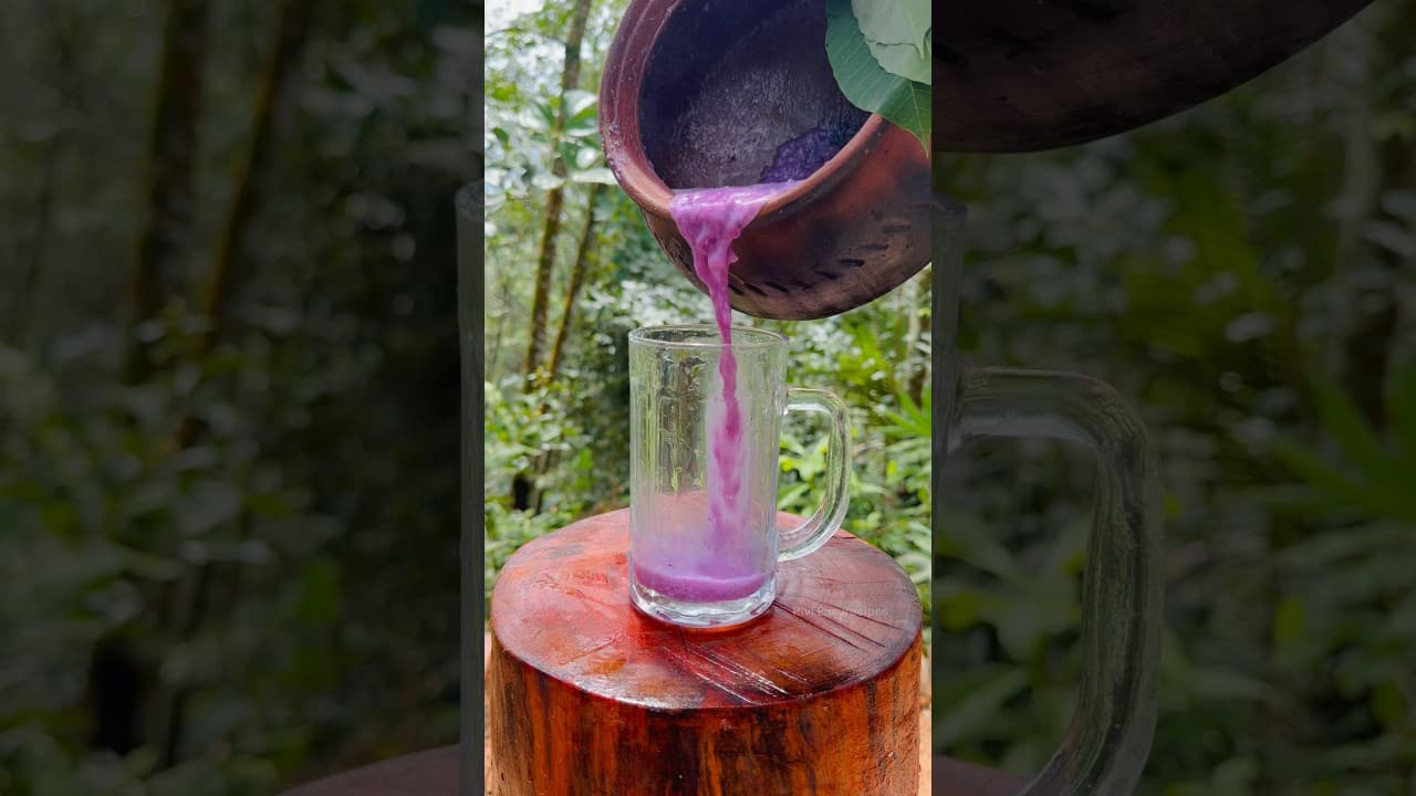 This Powerful Purple Root Drink 💜 Is a Must-Try! Will You Try It?😋😍 #food #cooking #shorts