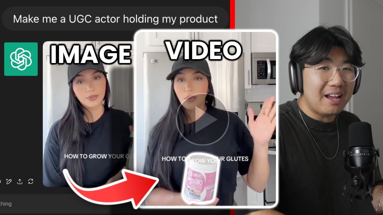 How to animate fake AI UGC actors into video ads (with ai)