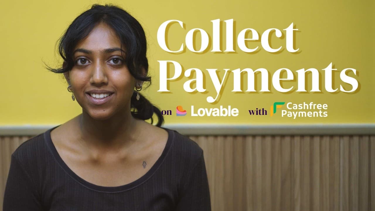 Integrate Cashfree PG in your Lovable App in less than 7 mins | Cashfree Payments