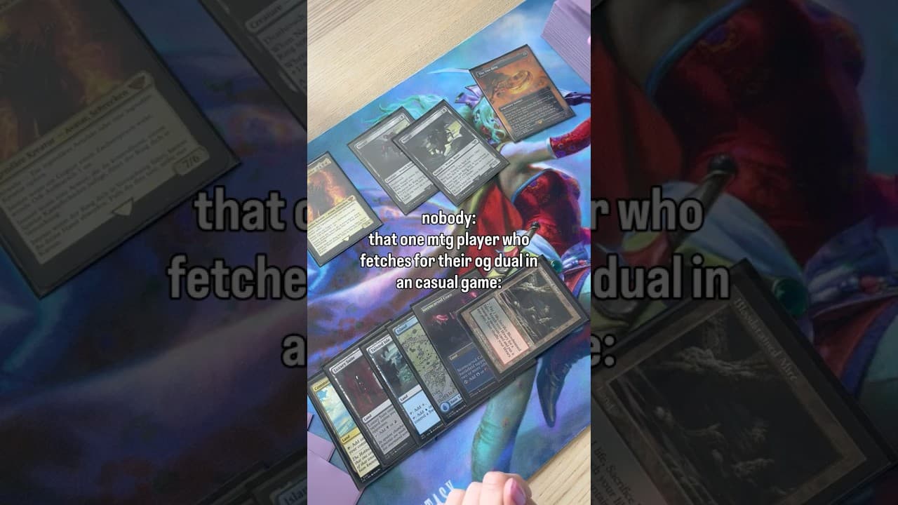 nobody: that one mtg player who fetches for their og dual in an casual game: #magicthegathering