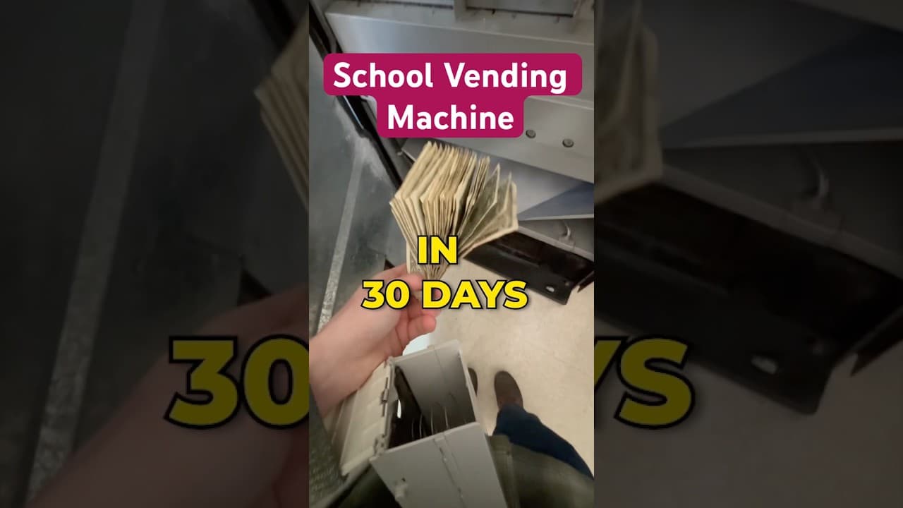 School Vending Machine Earnings In 30 Days