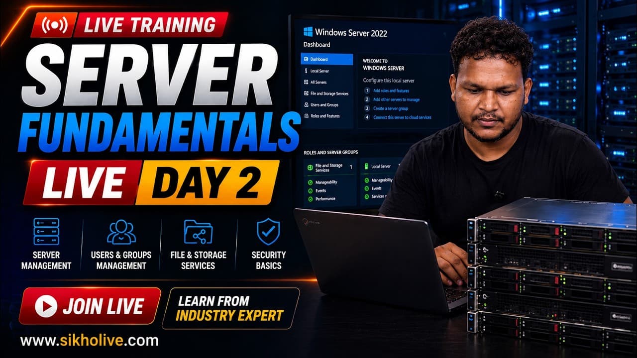 MCSA Live // Learn Windows Server Administration from Zero | MCSA Live Training Day 2