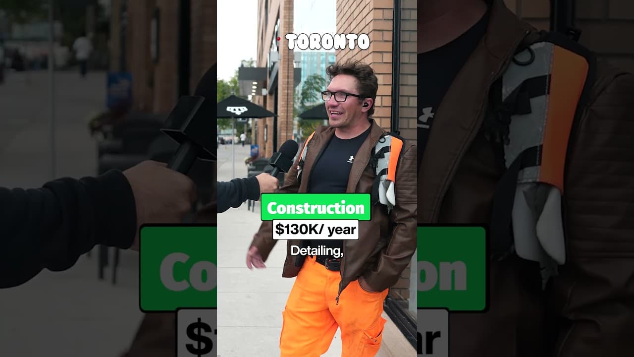 How much a Construction Worker makes in Toronto #career #construction #incomeinterviews #salary