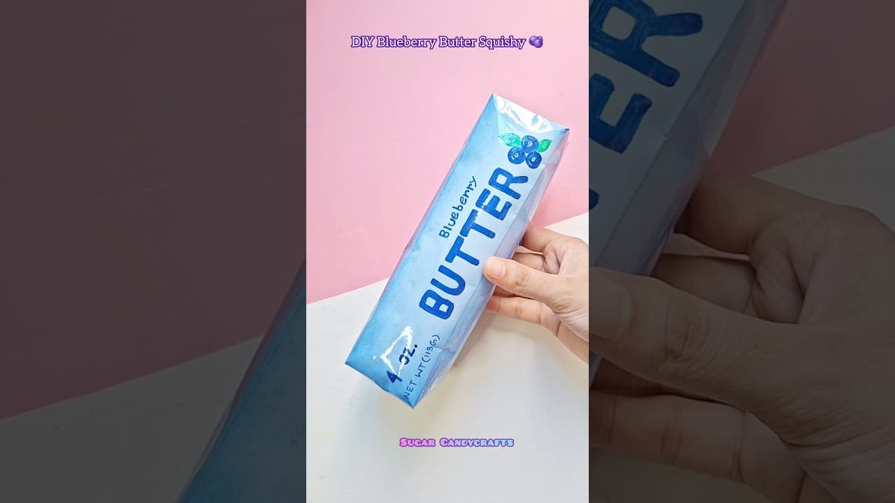 DIY Blueberry Butter Squishy!!π«#craft #papercraft #craftideas #squishy #diycrafts #youtubeshorts