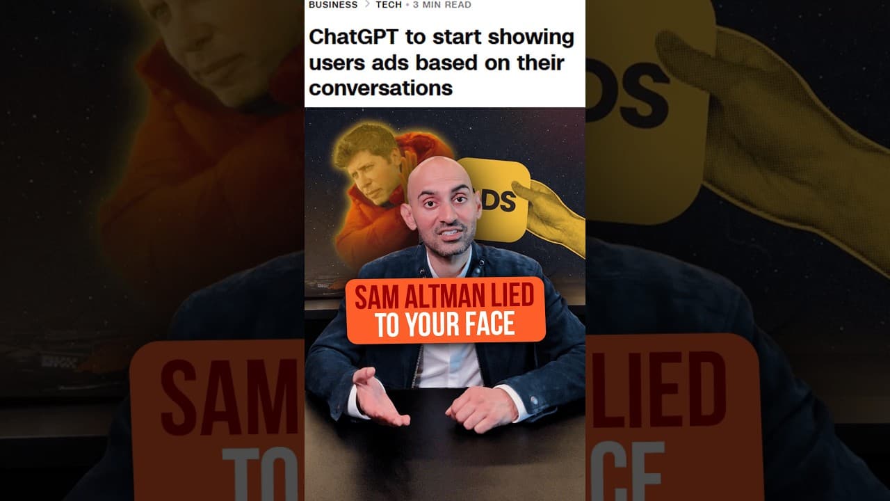ChatGPT Ads Were Always Coming. Here's Why. #shorts