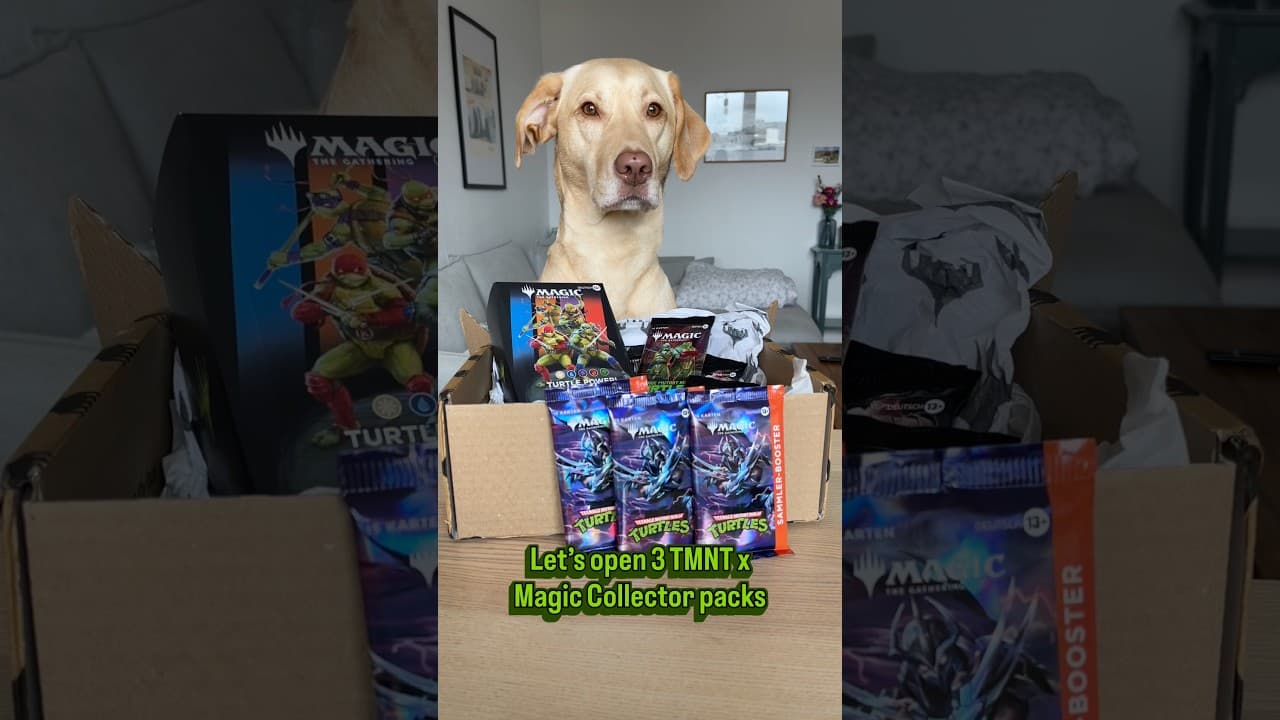 Let‘s open 3 Collector packs of #MTGxTMNT 🐢