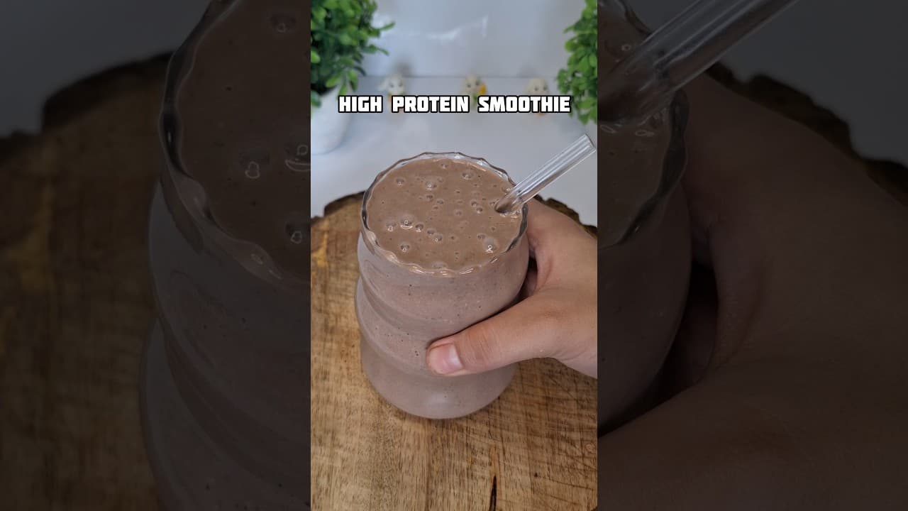 Try this High protein smoothie recipe 😋❤️❤️...#shorts #reels #recipe #smoothie #protein #viral