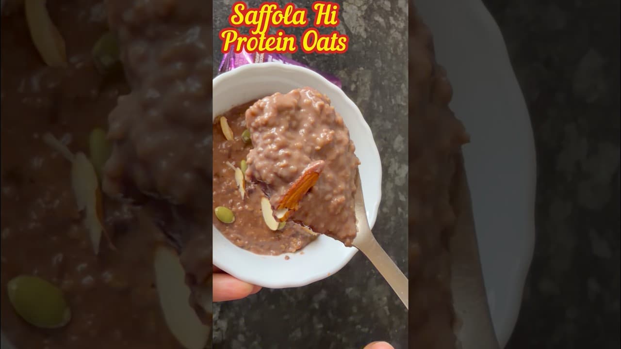 Saffola Hi Protein Oats #shorts #shortsfeed #saffola #highprotein #oats