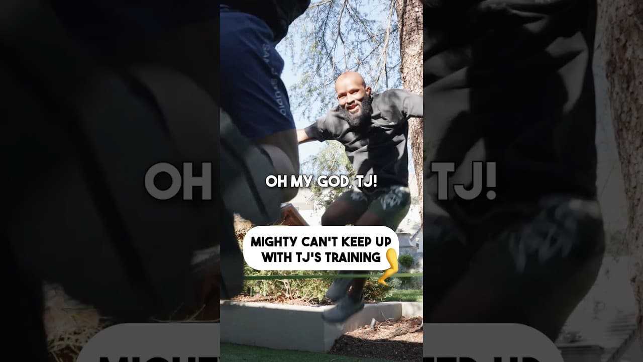 “Your Legs Are Too Strong!” Mighty Tries TJ’s Killer Workout