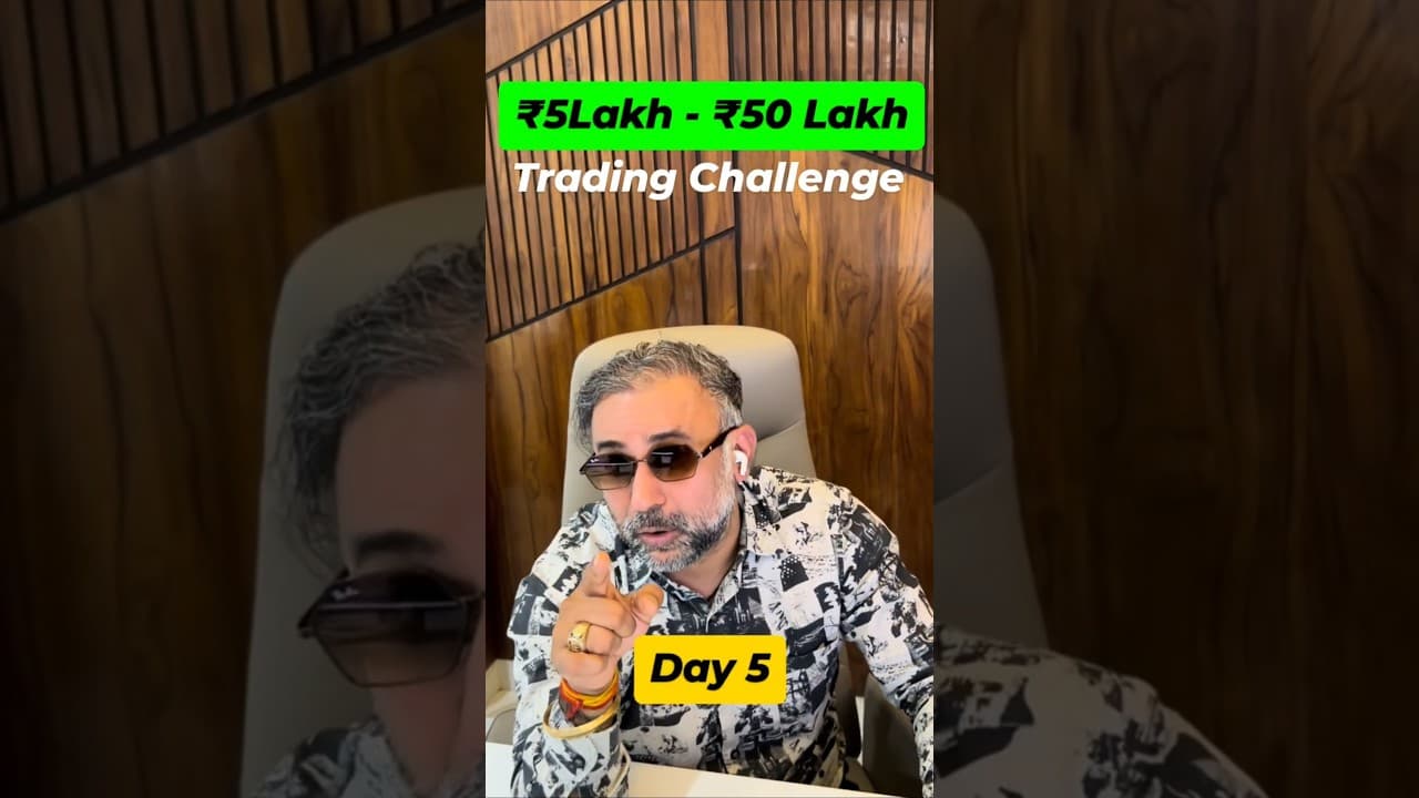 ₹5 Lakh Capital Turn into ₹50 Lakh Trading Challenge! Day 5 By Logic Game #shorts #intradaytrading