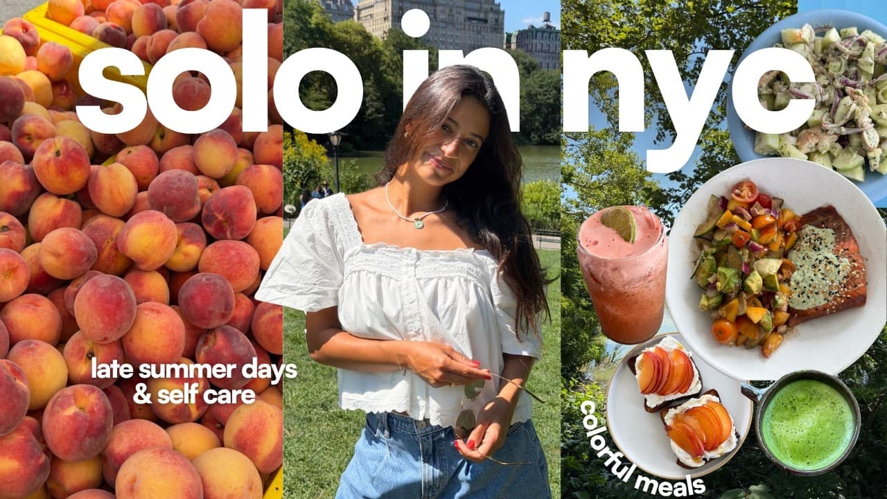 SUMMER DAYS IN NYC | living alone, colorful healthy recipes, workouts + making the most of summer