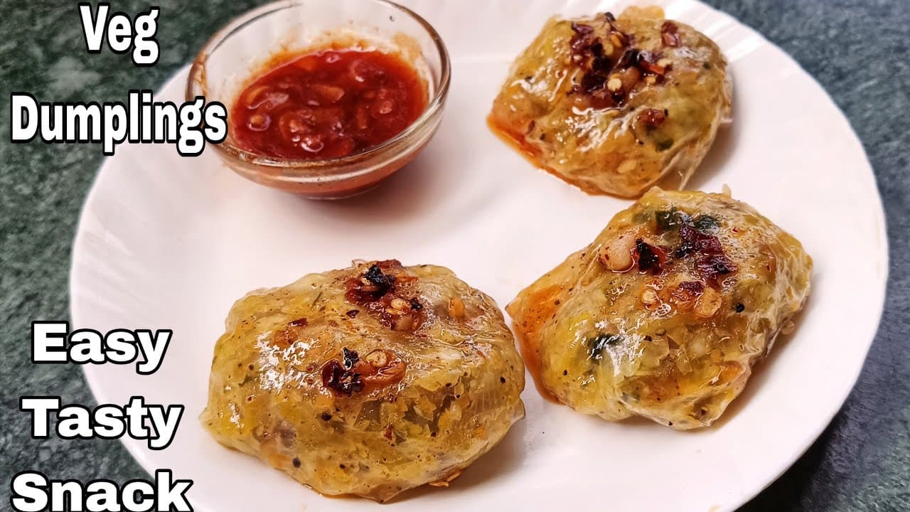 Veg Steamed Dumplings | Easy Tasty Rice Paper Dumplings | Quick Evening Snack Recipe | Kids Recipes