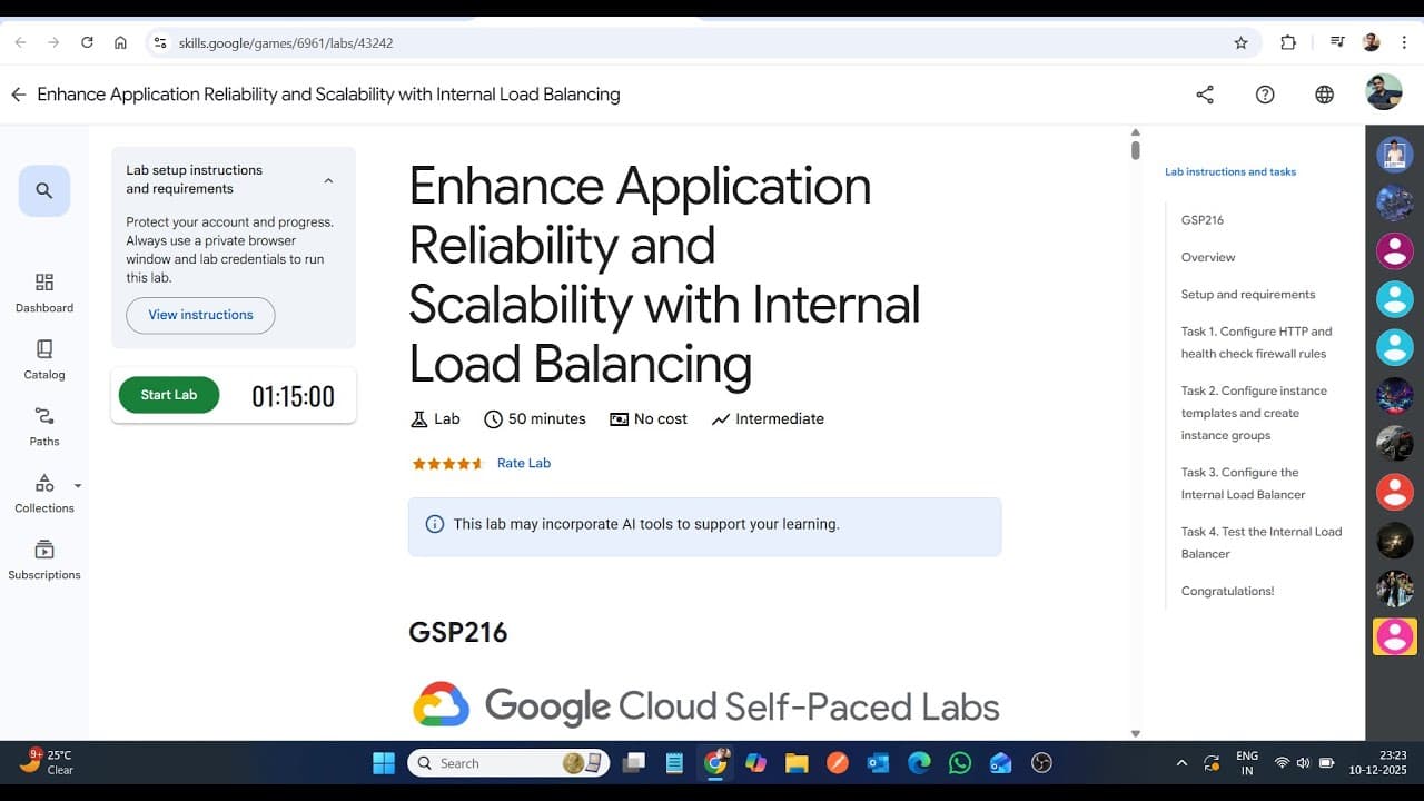 Enhance Application Reliability and Scalability with Internal Load Balancing || Lab Solution