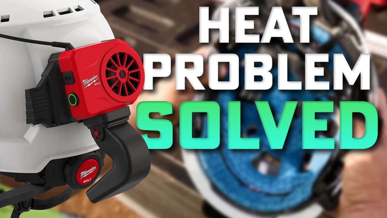 Milwaukee BOLT USB Cooling Fan (48-73-1385) | Helmet Fan for Jobsite Heat