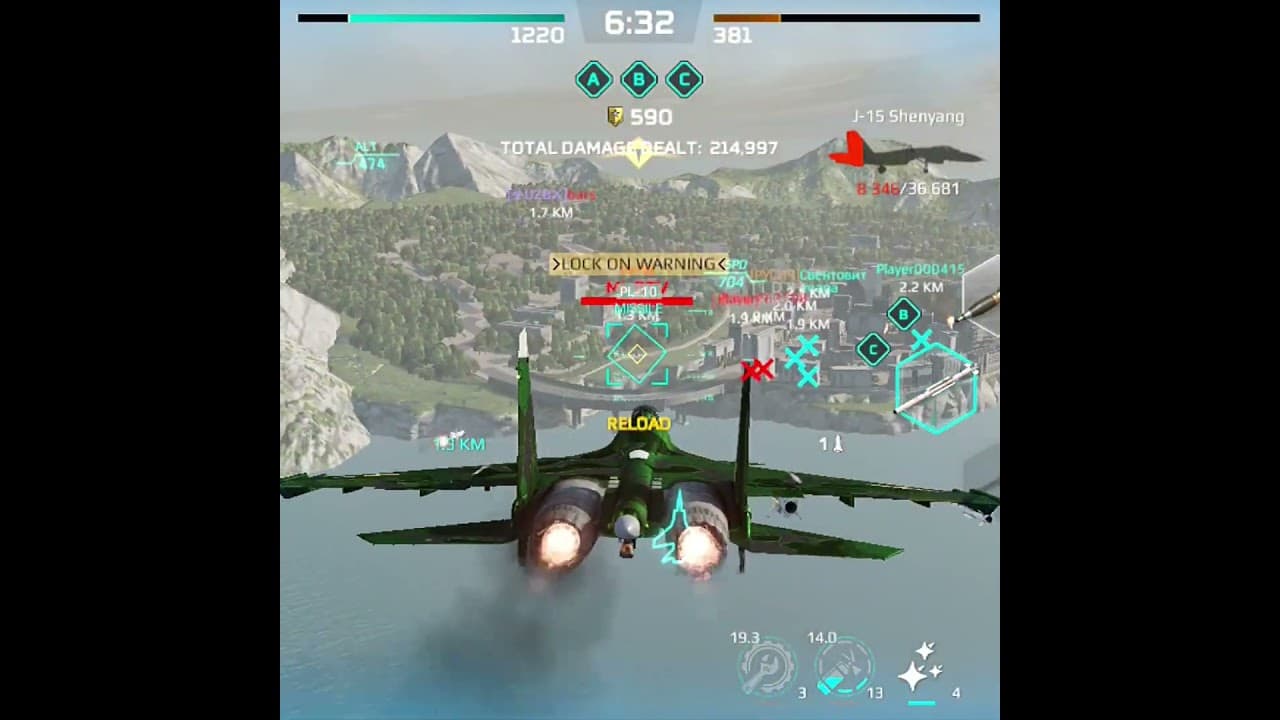 Air Battle J-15 SHENYANG #mwtcommanderx
