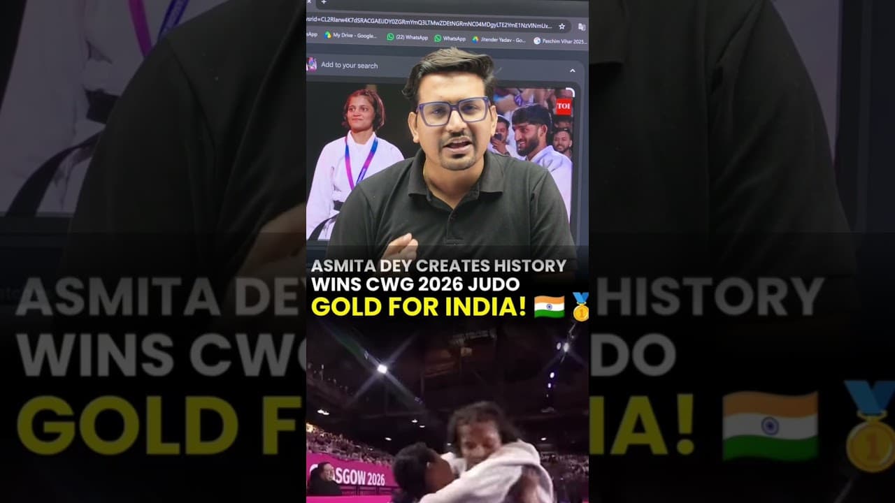 HISTORY WINS ( CWS 2026 ) JUDO - GOLD FOR INDIA - ๐ฎ๐ณ๐ฅ #motivation #physicswallah
