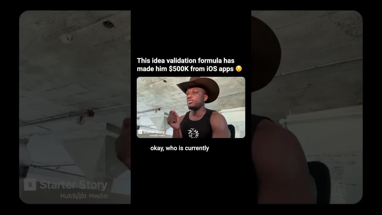 This idea validation formula has made him $500K from iOS apps