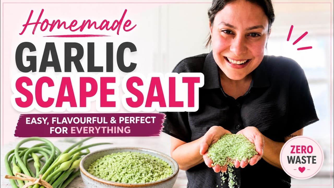Garlic Scape Salt Recipe | Easy Homemade Seasoning