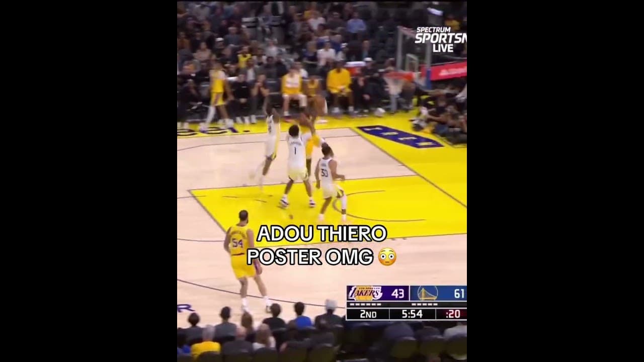 PRESEASON POSTER IN LAKERS-WARRIORS 💥