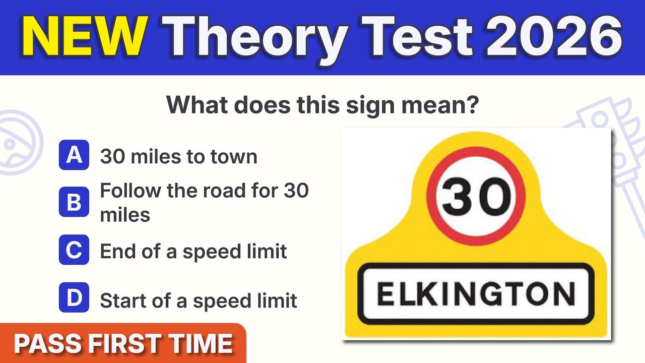 Theory Test 2026 UK | Latest DVSA Style Theory Questions (Must Watch!) | PASS FIRST TIME