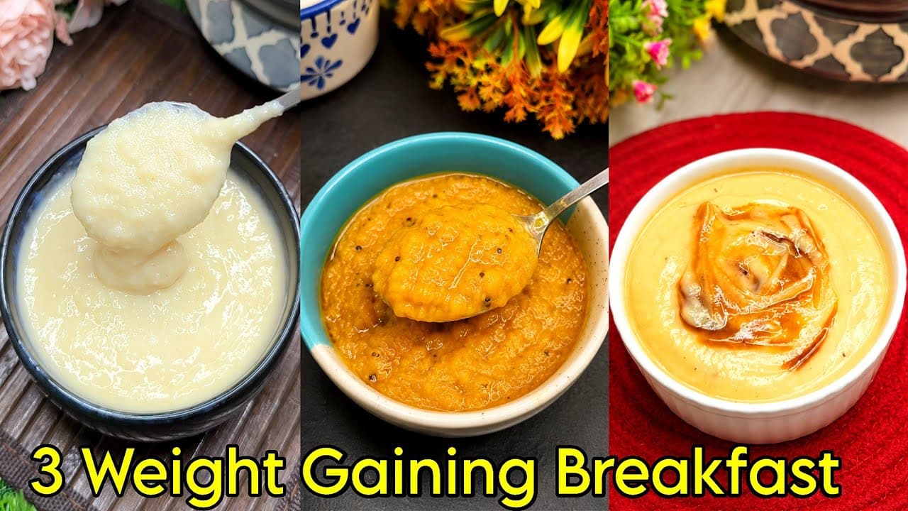 3 Rapid Weight Gaining Baby Food For 1-3 Years | Breakfast Options For Baby | Healthy Food Bites