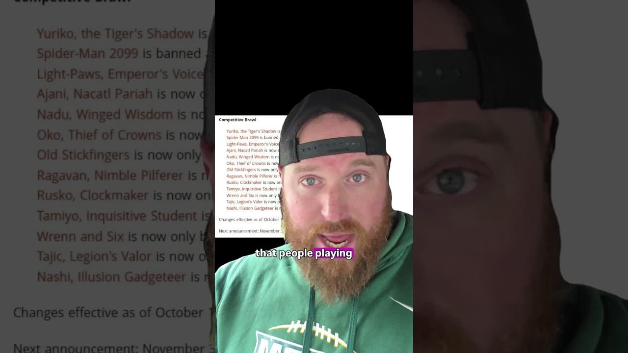 Insane Magic the Gathering banned announcements#mtg #mtgcommander #mtgcommunity