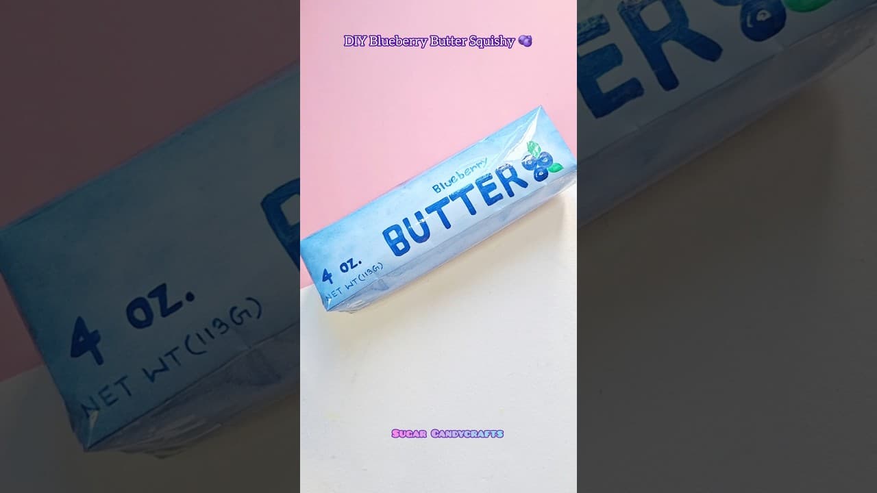 DIY Blueberry Butter Squishy!!π«#craft #papercraft #craftideas #squishy #diycrafts #youtubeshorts