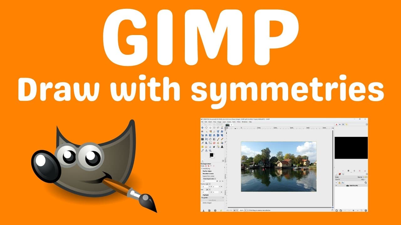 GIMP draw with symmetries