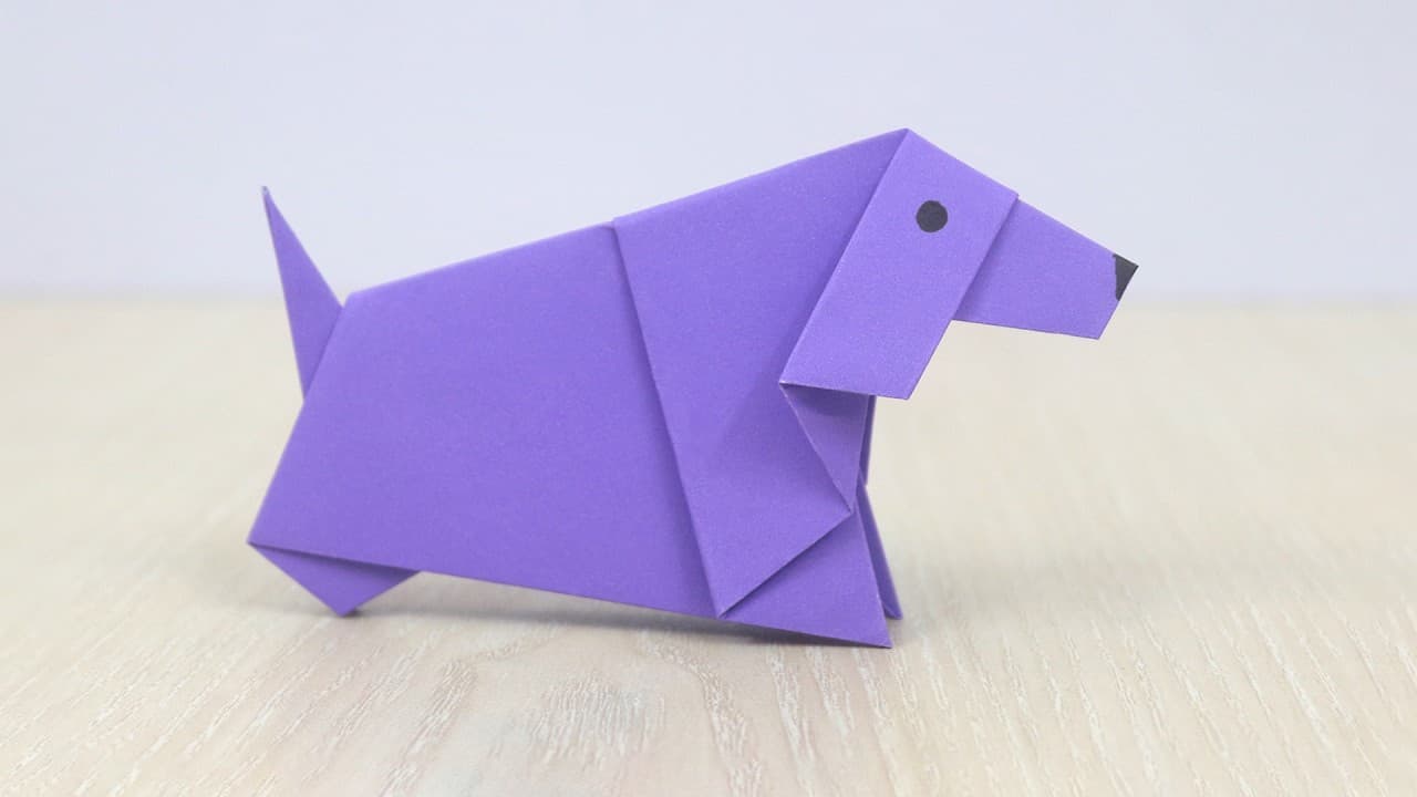 How to Make an Origami Dog Easy - Paper Dog Folding Step by Step