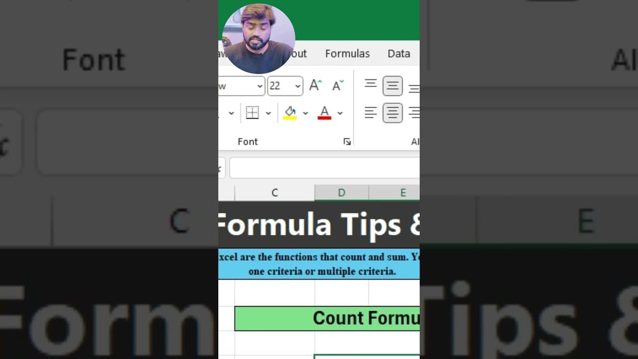Count Formula in Excel #exxcel #excelclasses #excel #exceltips