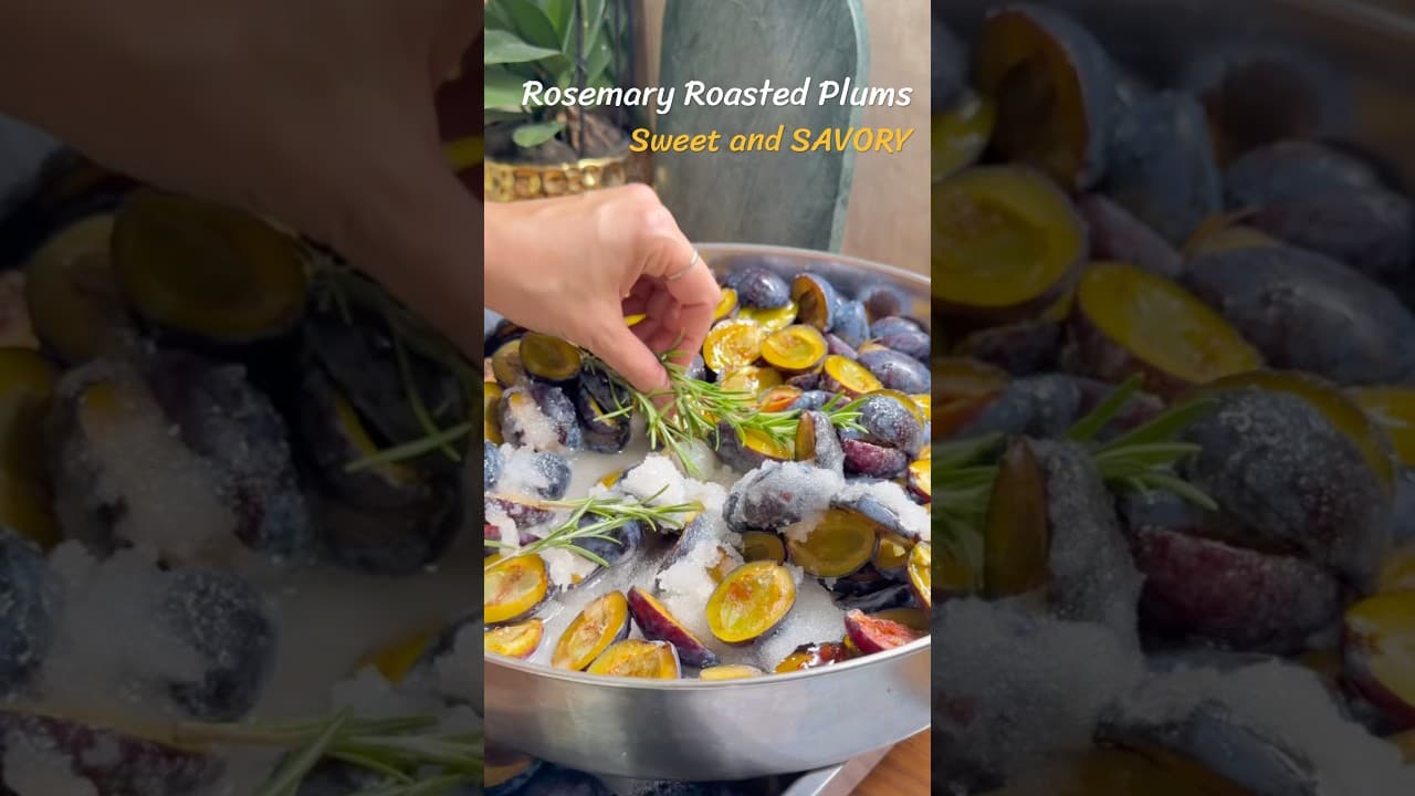Rosemary Roasted Plums | The Ultimate Sweet & Savory Fall Recipe